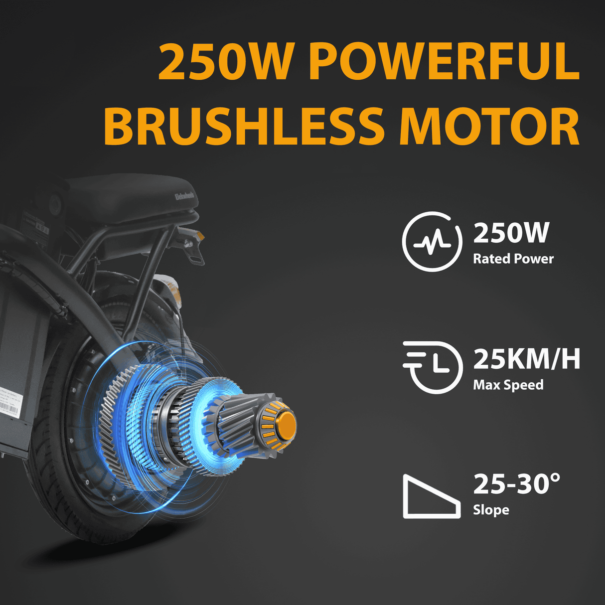 Elekwheels F3 Bicicletta Elettrica Pieghevole Compatta