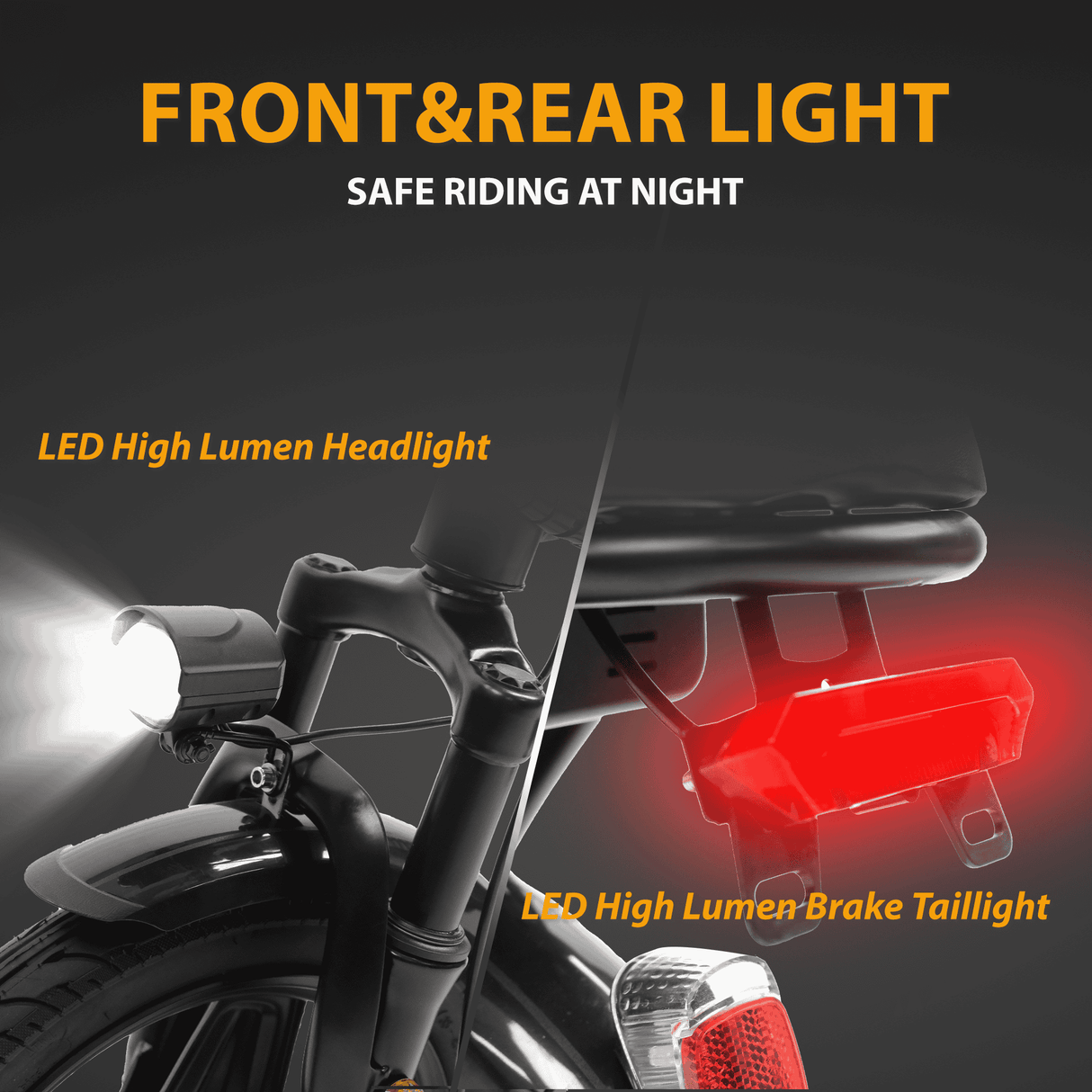 Elekwheels F3 Bicicletta Elettrica Pieghevole Compatta