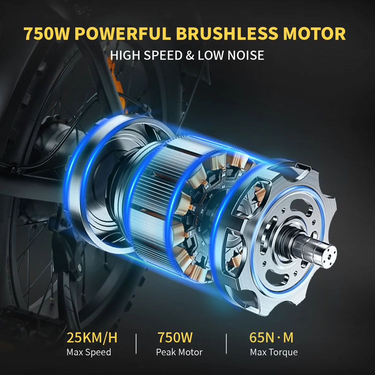 Vélo électrique pliant à capteur de couple Elekwheels E5