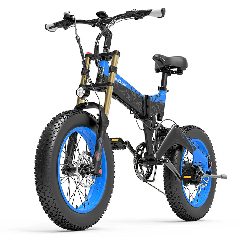 LANKELEISI X3000Plus-Up Fat Tire Foldable Snow Ebike