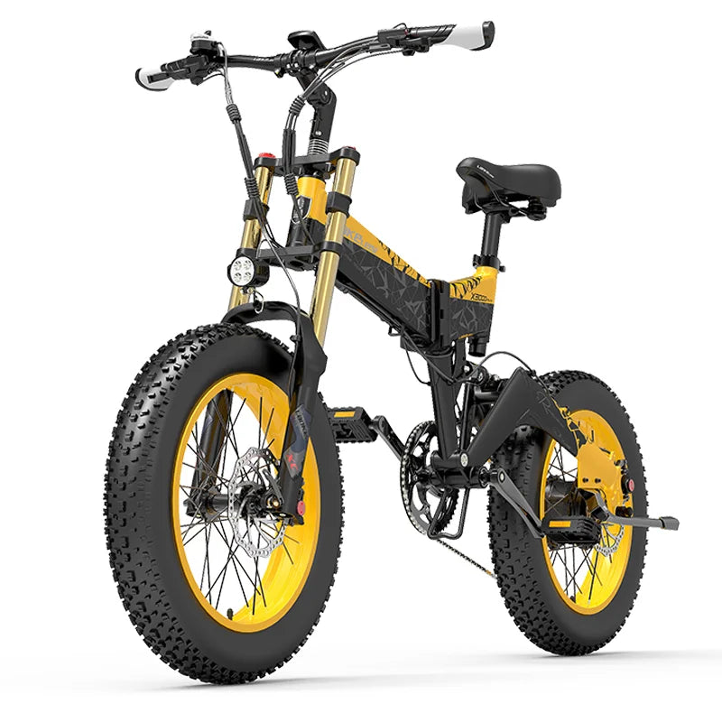 LANKELEISI X3000Plus-Up Fat Tire Foldable Snow Ebike