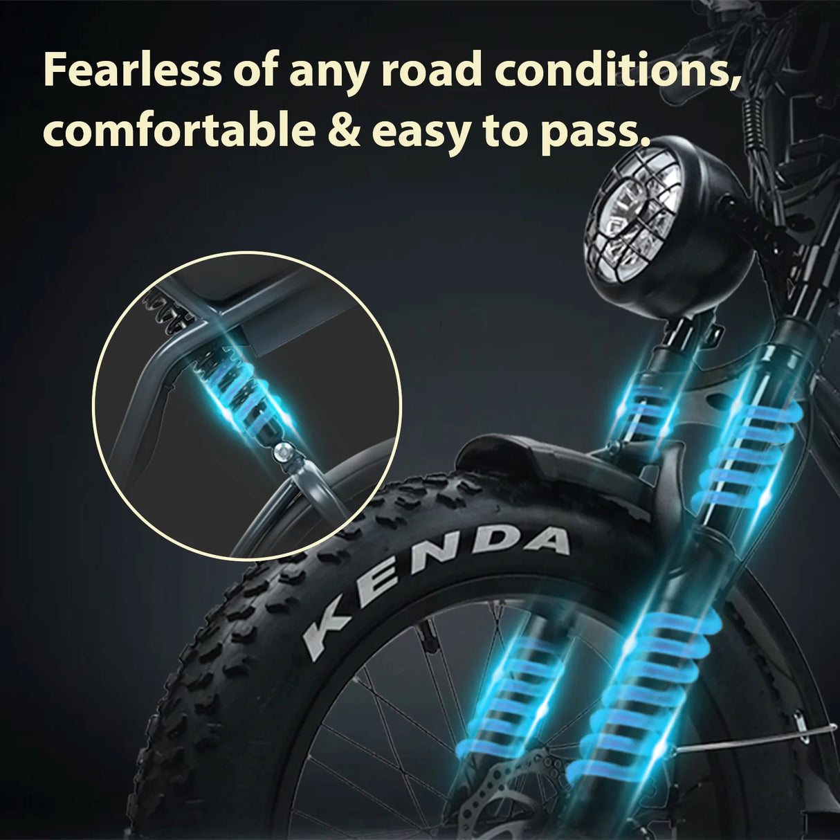 Elekwheels E6 Kenda Fat Tire Full Suspension Electric Bike