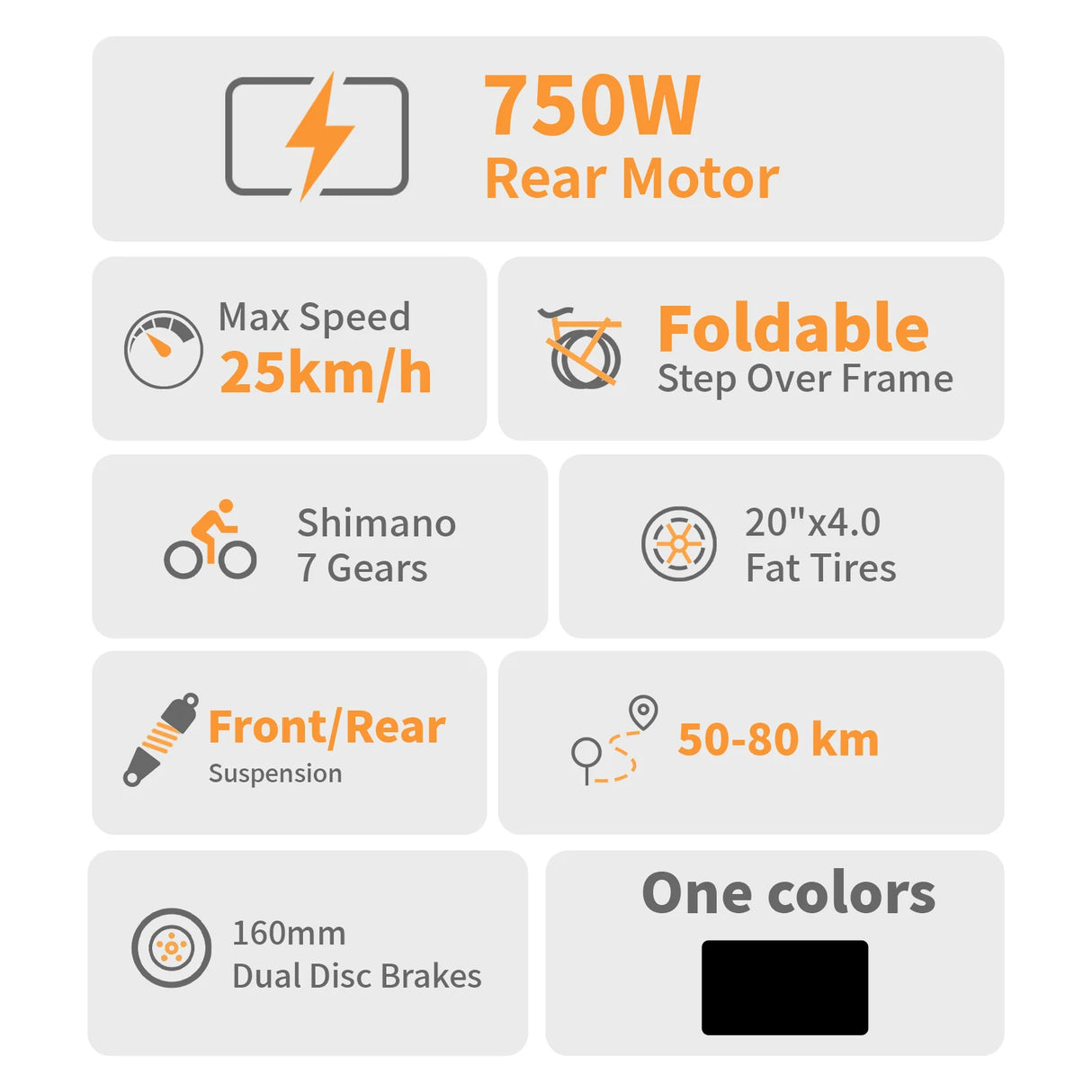 Elekwheels E5 Fat Tire Full Suspension Folding Electric Bike