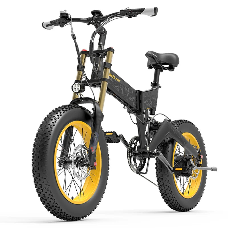 LANKELEISI X3000Plus-Up Fat Tire Foldable Snow Ebike