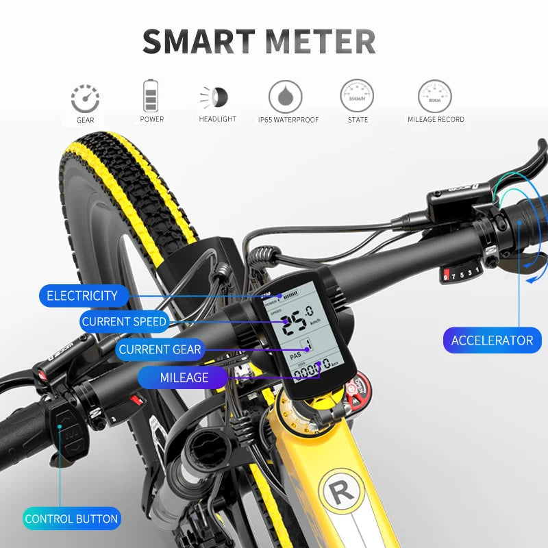LANKELEISI XT750 Sports Electric Folding Bike