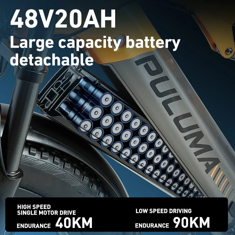 PULUMA PH003 MAX 2000W Fat Tire Dual Suspension Electric bike