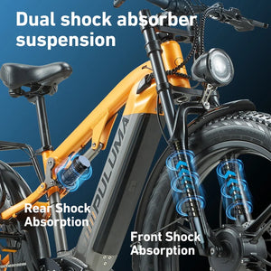 PULUMA PH003 MAX 2000W Fat Tire Dual Suspension Electric bike